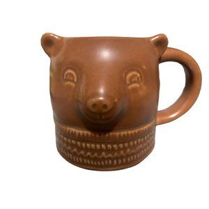 Threshold Stoneware Bear Coffee Mug Brown 11 Oz